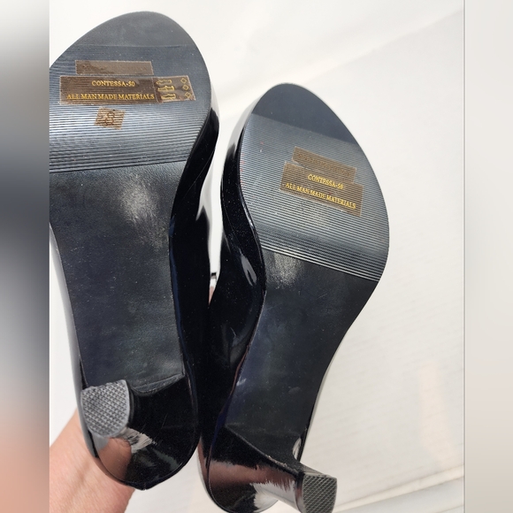 Fantasia Black Mary Jane Heels Size 8 - Picture 8 of 12